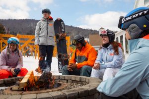 Outdoor Firepit at Elmwood Lodge